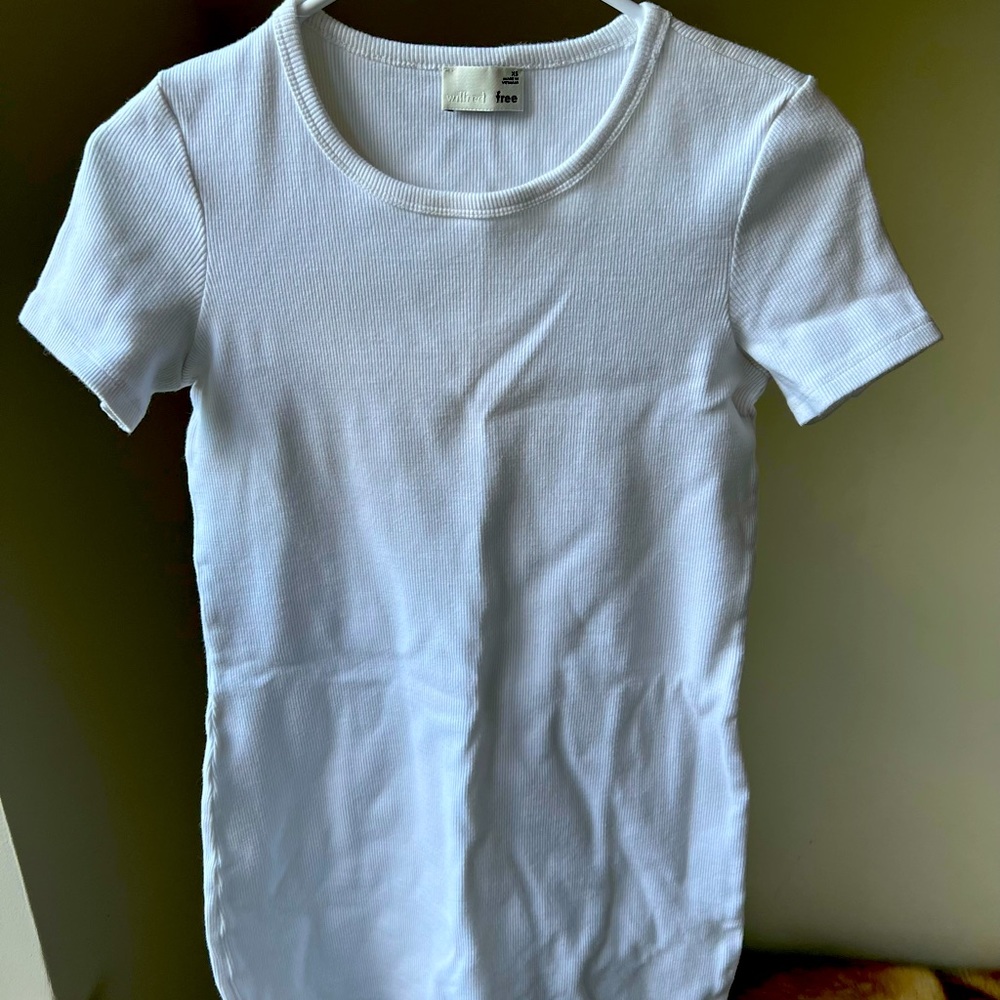 #ARITZIA #Wilfred Aritzia BNWT Wifred-Free White T-shirt Dress(Size Xs)